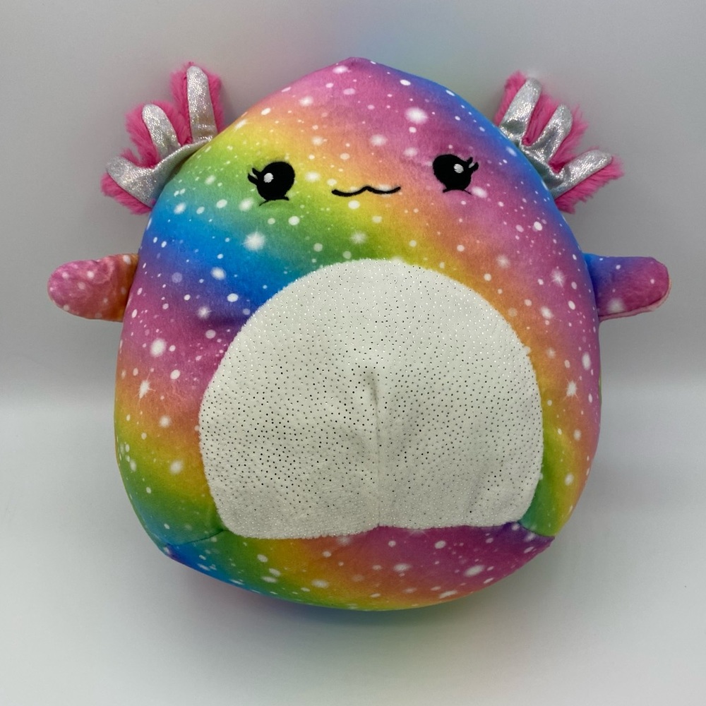 Squishmallows Mystery Squad Axolotl Plush 8 Inch Stuffed Rainbow Toy